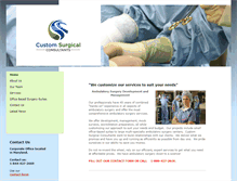 Tablet Screenshot of customsurgicalconsultants.com